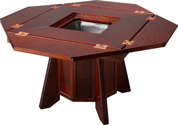 暖気式火鉢テーブル